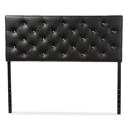 Baxton Studio Viviana Faux Leather Upholstered Button-tufted Full Size Headboard 120-6454